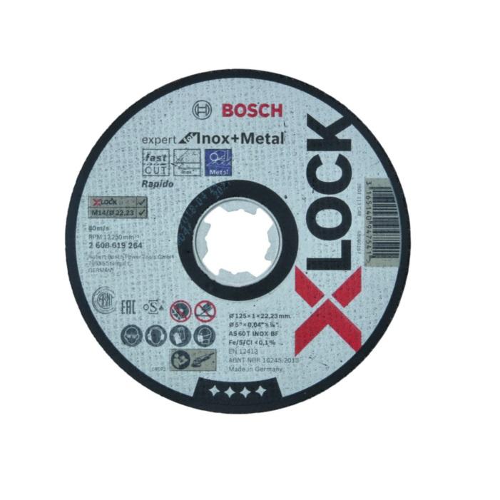 Bosch řezný kotouč Expert for Inox + Metal X-LOCK 125 × 1 × 22,23 mm 2608619264