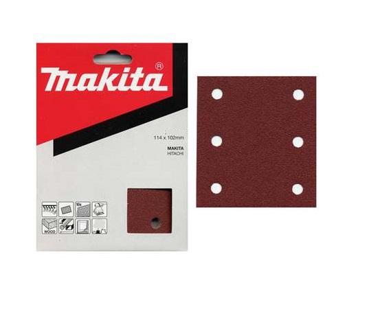 Makita brusný papír P-33102 114x102 k80 6-otvorů 10 ks
