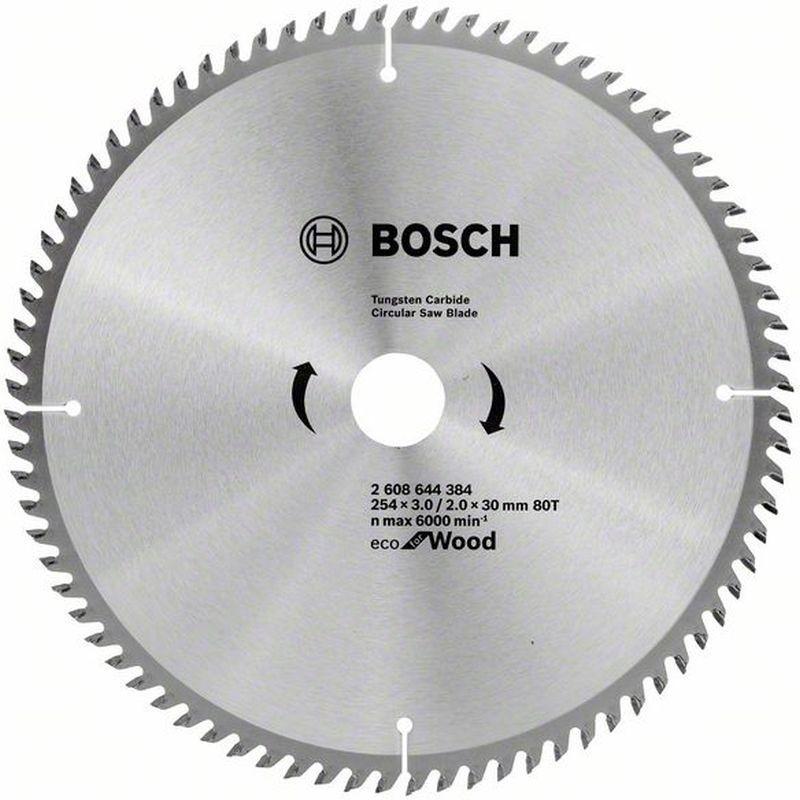 Bosch Pilový kotouč Eco for Wood 254x3,0/2,0x30 mm 80T 2608644384