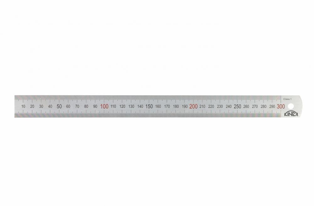 Kinex pravítko ocelové 300 mm barevná stupnice 1/0,5mm 1022-02-030