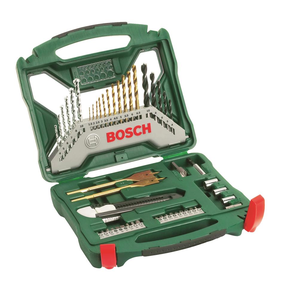 Bosch 50dílná sada příslušenství pro vrtání, šroubování a řezání X-Line titan 2607019327