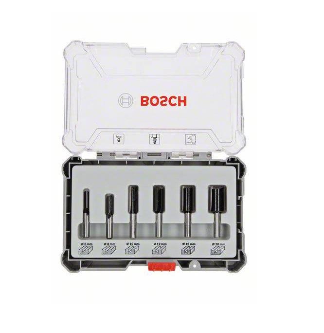 Bosch Sada drážkovacích fréz 6ks, stopka 6mm