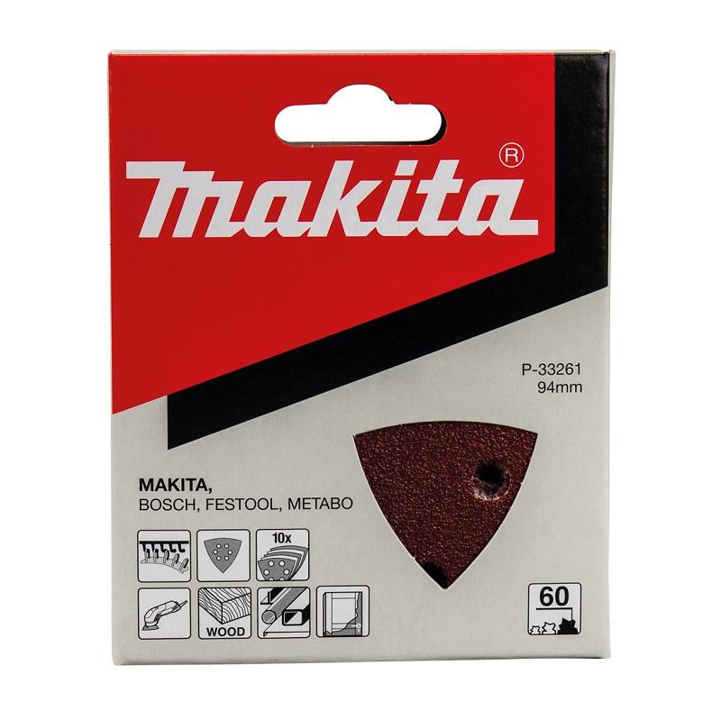 Makita brusný papír pro BO4565 94x94x94mm K60 - 10 ks