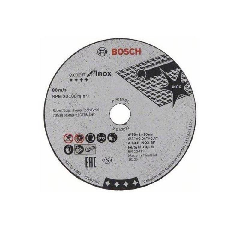 Bosch řezný kotouč Expert for Inox 76×1×10 mm - 5 ks 2608601520