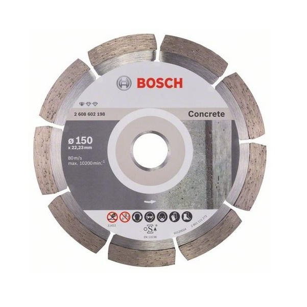 Bosch diamantový dělicí kotouč Standard for Concrete 150x22,23x10 mm 2608602198