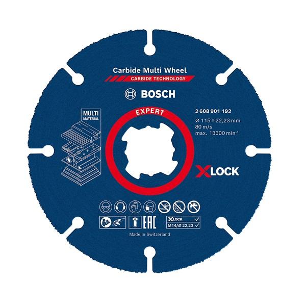 Bosch víceúčelový řezný kotouč EXPERT Carbide Multi Wheel X-LOCK 115 mm, 22,23 mm 2608901192