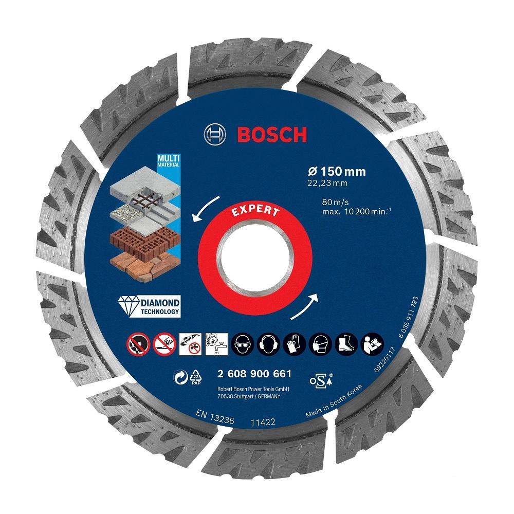 Bosch diamantový dělicí kotouč EXPERT MultiMaterial 150 × 22,23 × 2,4 × 12 mm 2608900661