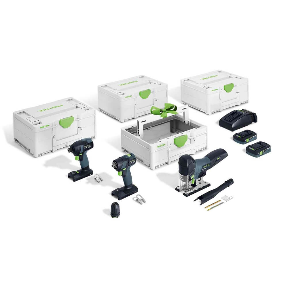 Festool AKU sada Combo pro mont&#225;že TID 18/TXS 18/PSC 420/TB M 137