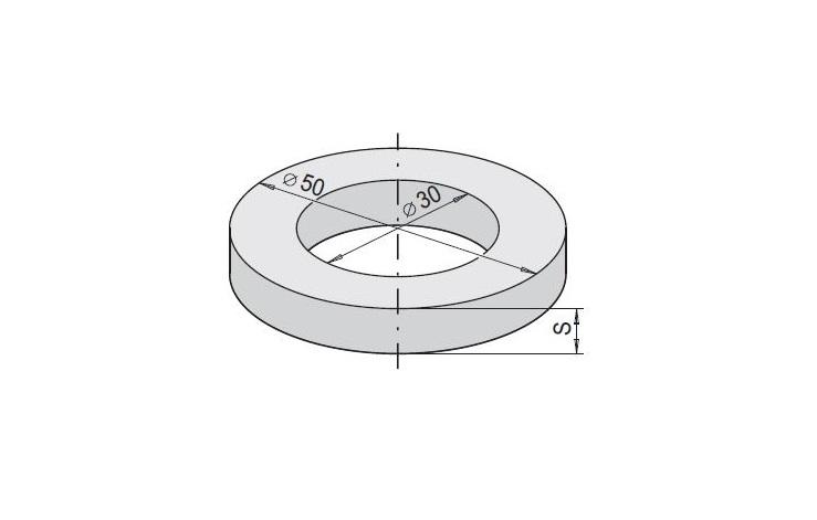 Rh+ kroužek vymezovací 0.5mm 93030005