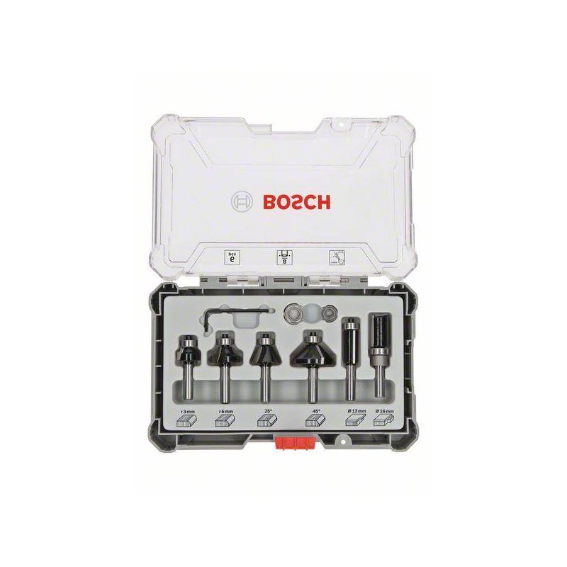 Bosch Sada stopkových fréz 6ks Trim&amp;Edging - 8mm 2607017469