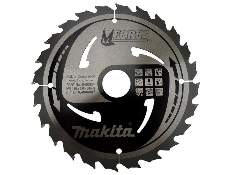 Makita B-08034 Pilový kotouč na dřevo MForce, 180x30mm, 24 zubů