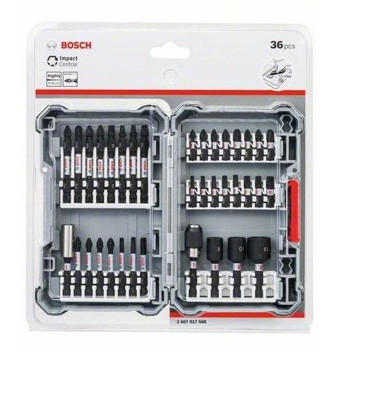 Bosch Sada 36 kusů Pick and Click nástrčných klíčů a šroubovacích bitů Impact Control 2607017568