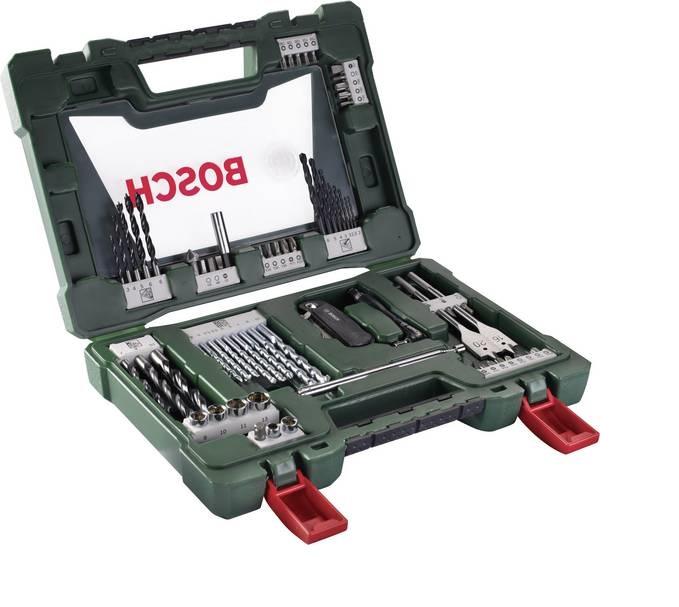 Bosch 68dílná sada vrtáků a bitů V-Line se zavíracím nožem, teleskopickým magnetem a úhlovým šroubovákem 2607017191