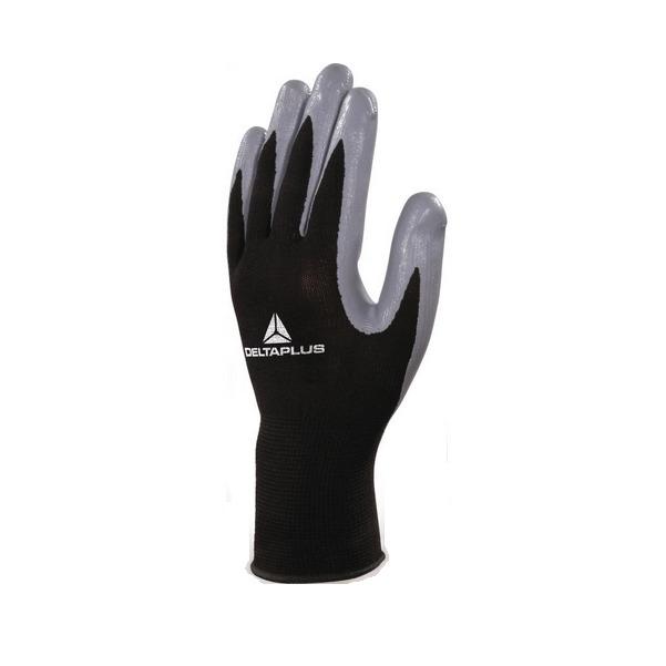 Delta rukavice šedé pes/nitril 10