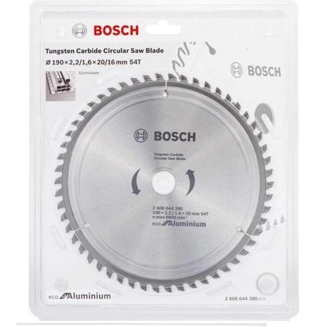 Bosch pilový kotouč Eco for Aluminium 190x2,2/1,6x20 mm 54z 2608644390