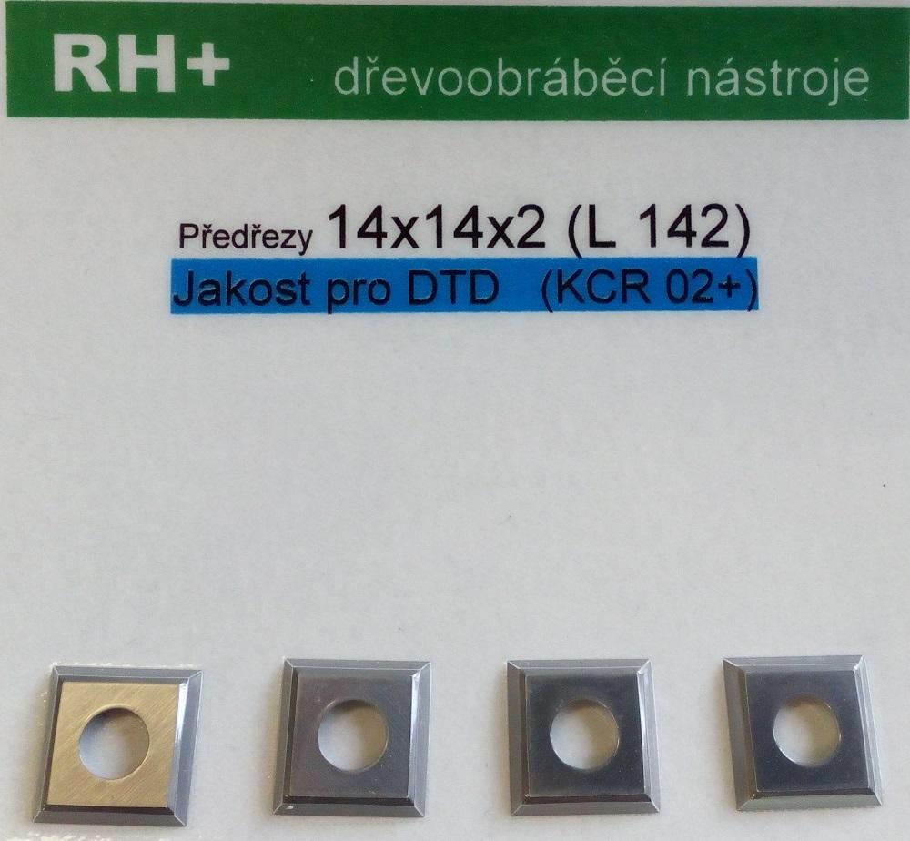 Rh+ ceratizit žiletka L142 předřez (DTD) blistr o 4 kusech S332539