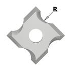 N034 Žiletka tvrdokovová radiusová - R2 mm MDF+