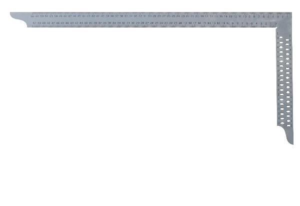 Hedue Tesařský úhelník Z282 800x320mm s mm stupnicí a s opisovacími otvory