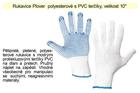 Cerva rukavice s terčíky PLOVER polyesterové, velikost 10