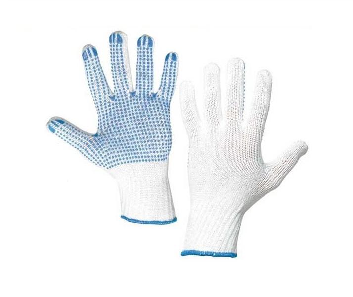Cerva rukavice s terčíky PLOVER polyesterové, velikost 10 17109