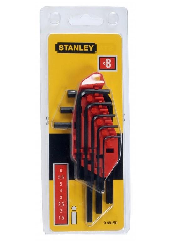 Stanley klíče imbus sada 1,5-6mm 8 ks s držákem 625718/0-69-251