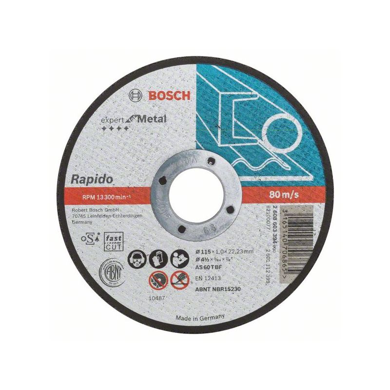 Bosch řezný kotouč Expert for Metal Rapido 115 x 1,0 mm 2608603394