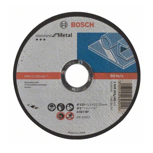 Bosch řezný kotouč Standard for Metal 125 x 1,6 x 22,23 mm 2608603165