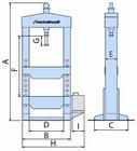 Metallkraft Ruční hydraulický lis WPP 20