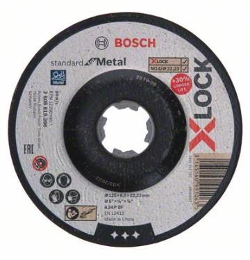 Bosch brusný kotouč Standard for Metal X-LOCK 125 x 22,23 mm 2608619366