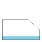 Igm Úhlová žiletková fréza s ložiskem- 45° D29.3x12 L60,4 S6