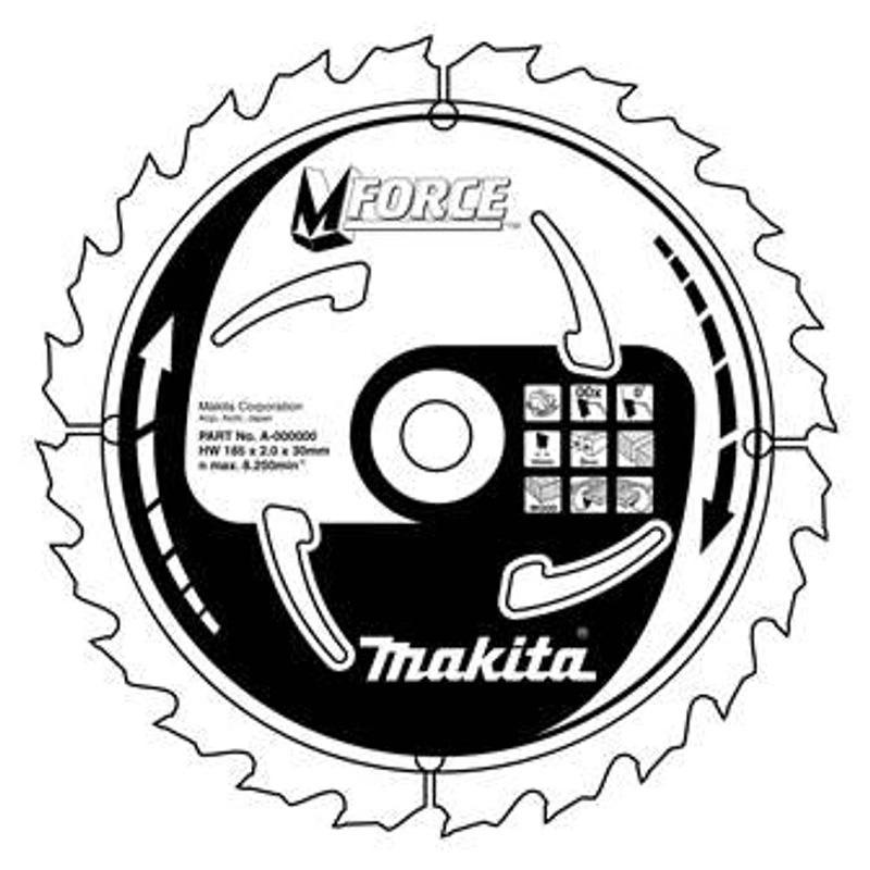 Makita B-08006 pilový kotouč 165x20mm 24T