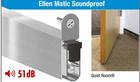 Ellen padací práh MATIC SOUNDPROOF zvukotěsný 51dB 62,8 cm