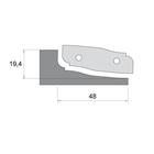 profilový nůž HM pro F631 typ B pro spodní braní