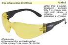 Extol craft brýle ochranné, žluté, s UV filtrem