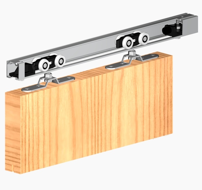 Herkules Sada kov&#225;n&#237; na posuvn&#233; dveře 120 kg/180cm - jedny dveře