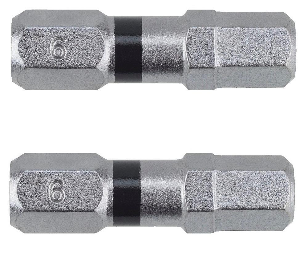 Narex Bity Super Lock S2/Cr - H6-25 BLACK - 2 ks