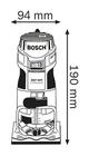 Bosch Ohraňovací frézka Bosch GKF 600 Professional