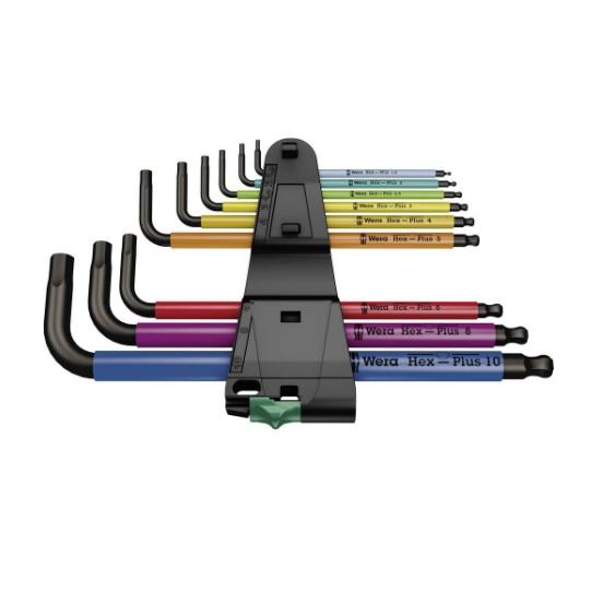 Wera sada zástrčných imbusových klíčů Hex Plus Multicolour 1 SB - 9 ks