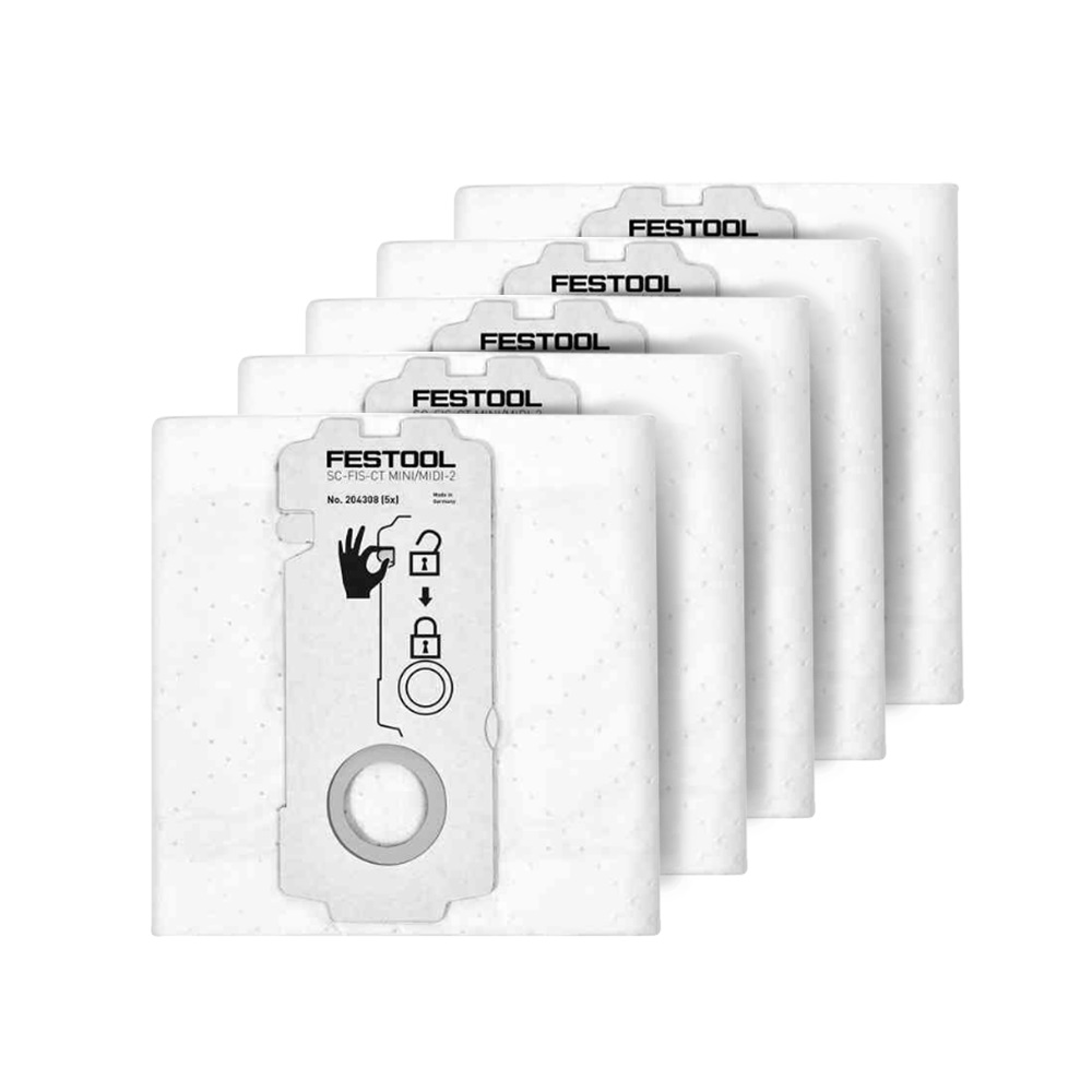 Accessorio Festool Sacchetto Polvere - Ricambio Per Aspiratori Festool AS-BS 75/105 - Foto 8